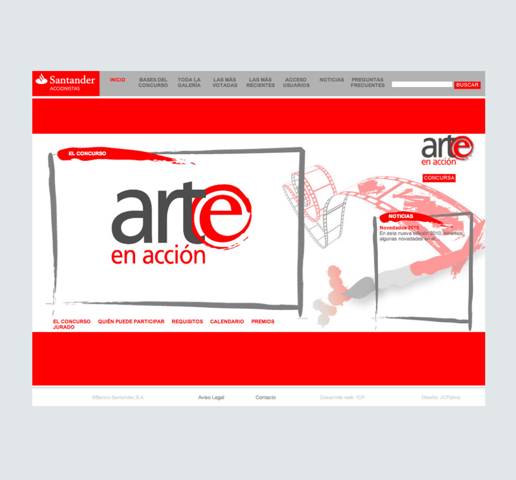 pantalla arteaccion